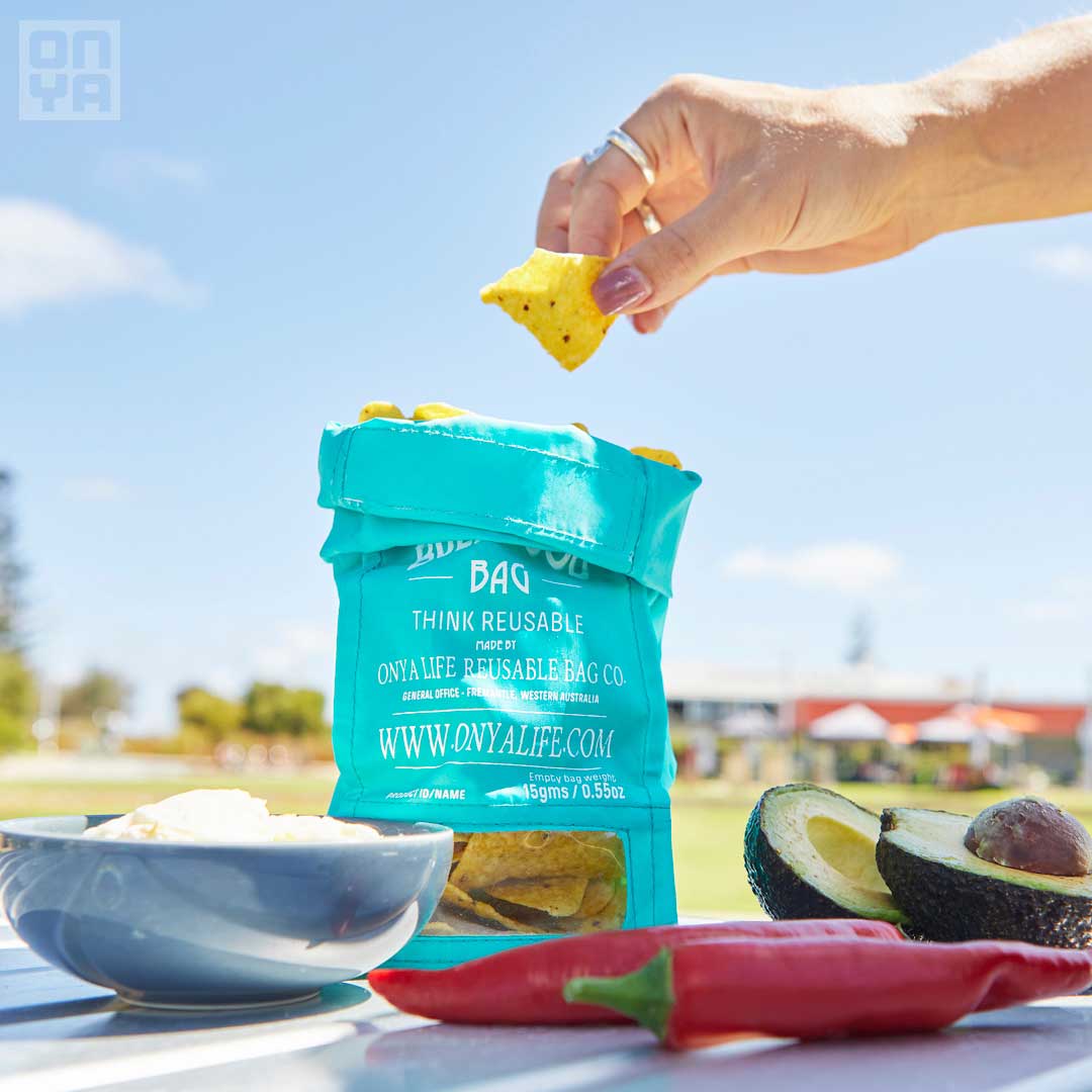 Onya - The super handy stuffable and of course sustainable Onya Side Bags  are ethically made from recycled plastic drink bottles and as part of the  circular economy they are recyclable themselves